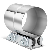Load image into Gallery viewer, 2.5" Lap Joint Exhaust Band Clamp Muffler Sleeve Coupler Stainless Steel