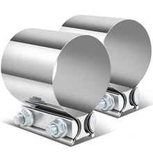 Load image into Gallery viewer, 3.0" Butt Joint Exhaust Band Clamp Muffler Coupler Stainless Steel