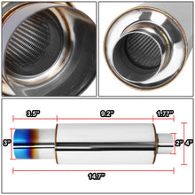 Load image into Gallery viewer, Universal Exhaust Muffler with 3.0" Tip - 14.7" Overall Length