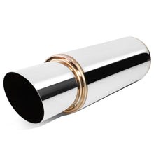Load image into Gallery viewer, 4.0" Tip Stainless Steel Muffler 2.5" Inlet 18.5" Overall Length