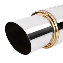 Load image into Gallery viewer, 4.0" Tip Stainless Steel Muffler 2.5" Inlet 18.5" Overall Length