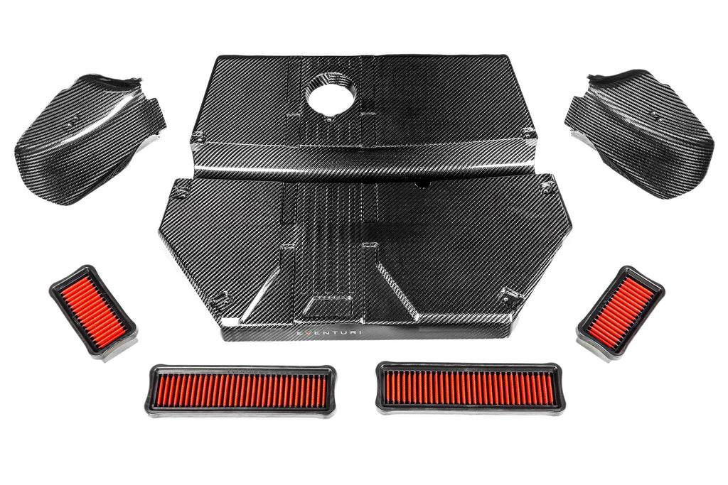 Eventuri F97 X3M / F98 X4M Black Carbon Intake Lid + Carbon Scoops - V2 - EVE-FX34M-V2-INT