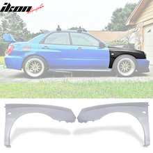 Load image into Gallery viewer, 2002-2003 Subaru Impreza WRX STi Unpainted Front Wide Fender Kits FRP
