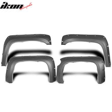 Load image into Gallery viewer, 2007-2013 Chevy Silverado 1500 69.3" Short Bed Black Fender Flares PP