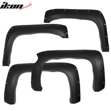 Load image into Gallery viewer, 2007-2013 Chevy Silverado 1500 69.3" Short Bed Black Fender Flares PP