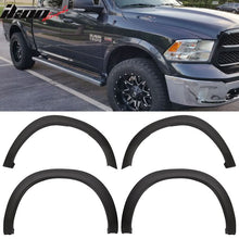 Load image into Gallery viewer, 2009-2018 Dodge Ram 1500 Unpainted Black Fender Flares PP 4PCS
