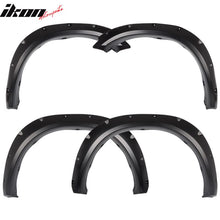 Load image into Gallery viewer, 2009-2018 Dodge Ram Pocket Rivet Style Black Fender Flares PP Smooth