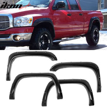 Load image into Gallery viewer, 1994-2002 Dodge Ram Pocket Rivet Textured Black Fender Flares ABS 4PC