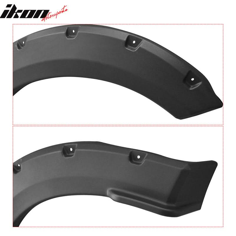 2015-2017 Ford F-150 Black Wheel Fender Flares Cover Body Kit