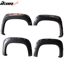 Load image into Gallery viewer, 2007-2013 GMC Sierra 1500 6.7 8.2Ft Long Bed Black Fender Flare PP 4PC