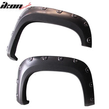 Load image into Gallery viewer, 2007-2013 GMC Sierra 1500 6.7 8.2Ft Long Bed Black Fender Flare PP 4PC