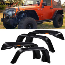 Load image into Gallery viewer, 2007-2017 Jeep Wrangler JK 2 4DR Fender Flares w/ Side Marker Lights