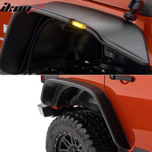Load image into Gallery viewer, 2007-2017 Jeep Wrangler JK 2 4DR Fender Flares w/ Side Marker Lights