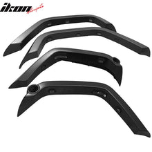 Load image into Gallery viewer, 2007-2017 Jeep Wrangler JK 4DR Pocket Style Black Fender Flares ABS