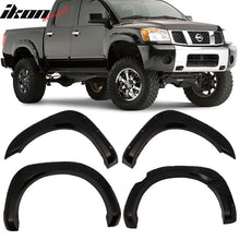 Load image into Gallery viewer, 2004-2015 Nissan Titan Pocket Rivet Unpainted Smooth Fender Flares ABS