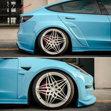 Load image into Gallery viewer, 2017-2024 Tesla Model 3 IKON Fender Flares Sanded Wheel Cover ABS 6PCS