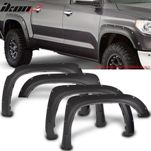 Load image into Gallery viewer, 2014-2020 Toyota Tundra Pocket Rivet Style Black Fender Flares PP