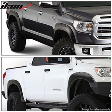Load image into Gallery viewer, 2014-2020 Toyota Tundra Pocket Rivet Style Black Fender Flares PP