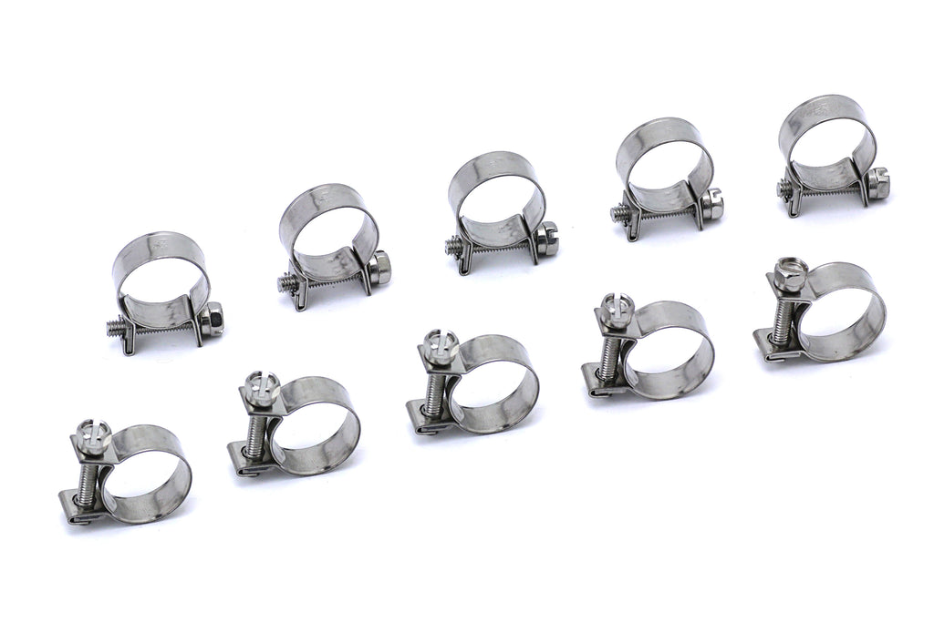 HPS Performance FIC-8x10 10 stainless steel small hose clamps
