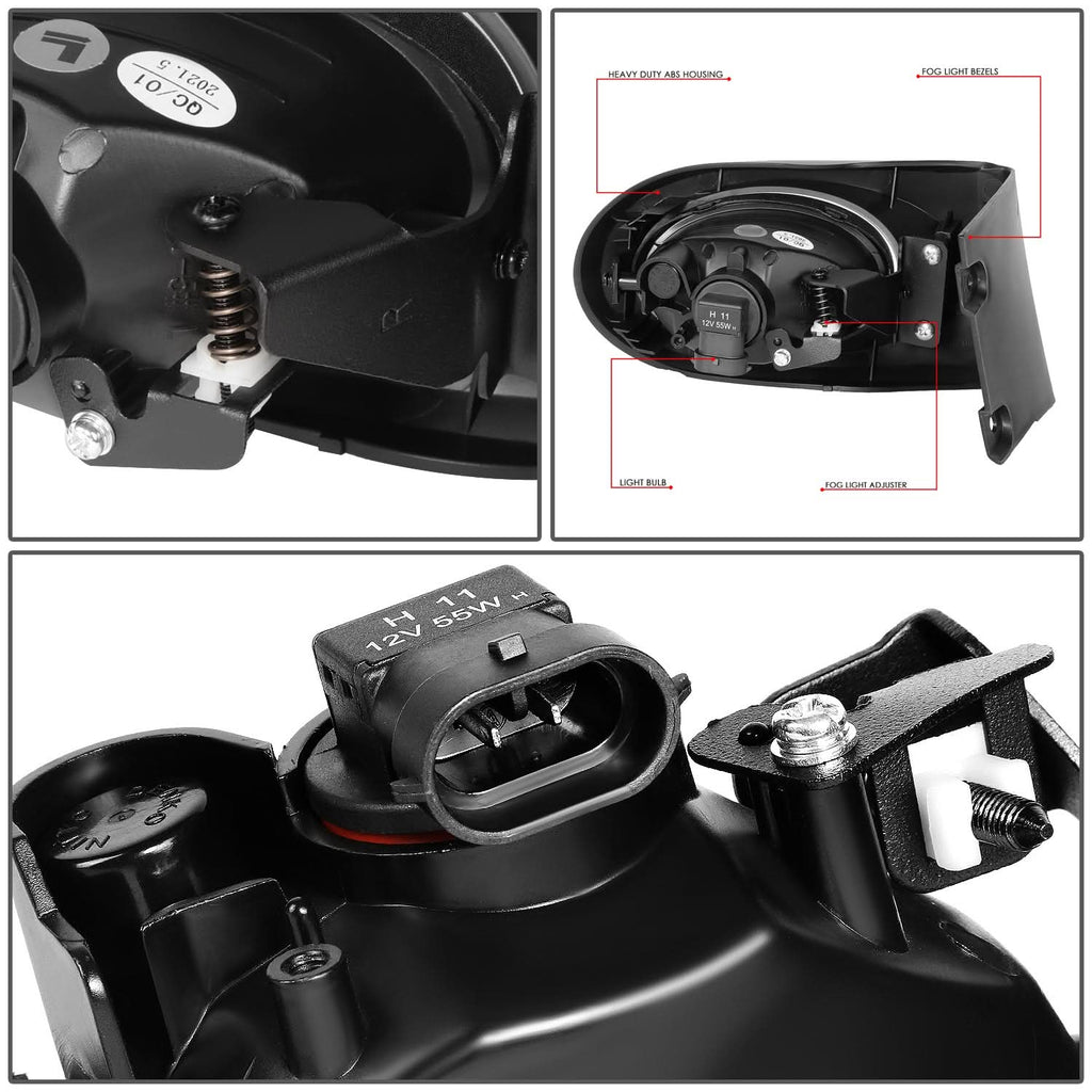 02-04 Acura RSX Smoke Fog Lights w/ Switch H11 Bulb