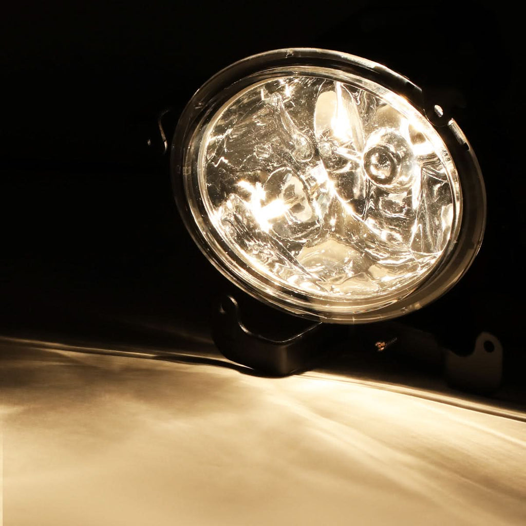 2003-2006 Hyundai Accent Chrome Clear Fog Lights 881 Bulb