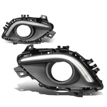 Load image into Gallery viewer, 2014-2016 Mazda 6 Fog Light Cover with DRL Strip - Black/Chrome