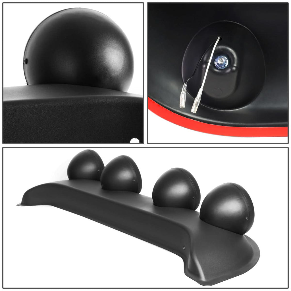 Universal Roof Top Running Fog Lights w/ Switch H3 Smoke