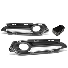 Load image into Gallery viewer, 2016-2018 Honda HR-V Fog Light Cover with DRL Strip - Black/Clear