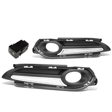 Load image into Gallery viewer, 2016-2018 Honda HR-V Fog Light Cover with DRL Strip - Black/Clear