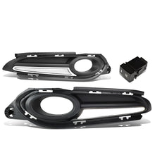 Load image into Gallery viewer, 2016-2018 Honda HR-V Fog Light Cover with DRL Strip - Black/Clear