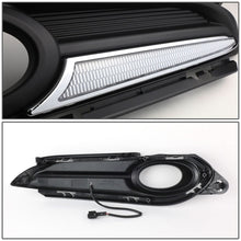 Load image into Gallery viewer, 2016-2018 Honda HR-V Fog Light Cover with DRL Strip - Black/Clear