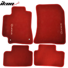 Load image into Gallery viewer, Car Floor Mat for 2001-2005 Lexus IS300 Red Nylon Carpets 4PCS Set