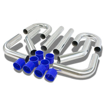 Load image into Gallery viewer, Universal Intercooler Piping Kit 2.5" Aluminum 8PC Pipes Hoses Clamps