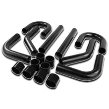 Load image into Gallery viewer, Universal Intercooler Piping Kit 2.5" Aluminum 8PC Black