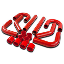Load image into Gallery viewer, Universal 2.50" Aluminum Intercooler Piping Kit - 8PC Red