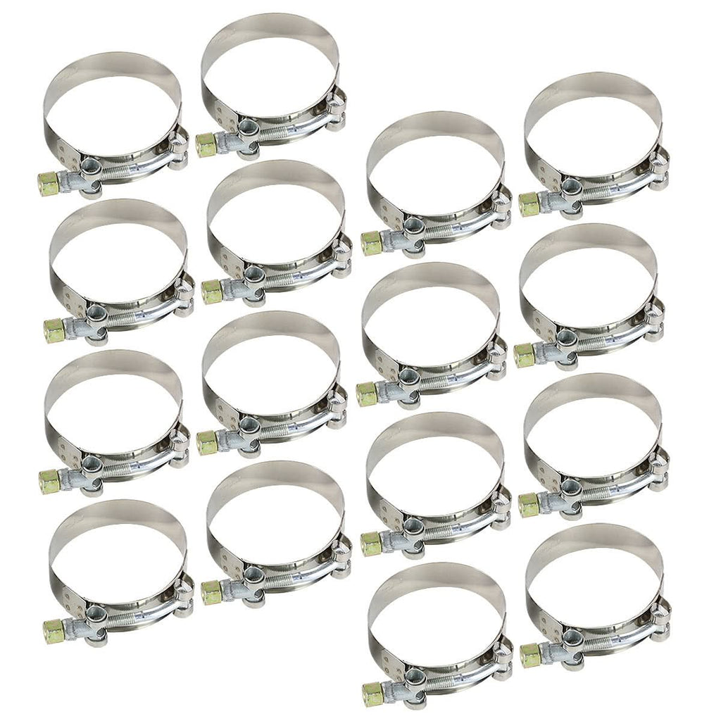 Universal 2.50" Aluminum Intercooler Piping Kit - 8 Piece w/ Hoses
