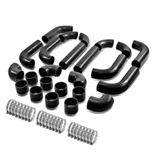 Load image into Gallery viewer, Universal Intercooler Piping Kit 2.50" 14pc Aluminum Black