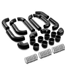 Load image into Gallery viewer, Universal Intercooler Piping Kit 2.50" 14pc Aluminum Black