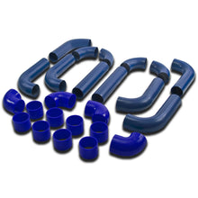 Load image into Gallery viewer, Universal Intercooler Piping Kit 2.50" Aluminum 14PC Blue