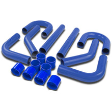 Load image into Gallery viewer, Universal Intercooler Piping Kit 2.75" Aluminum 8PC Blue