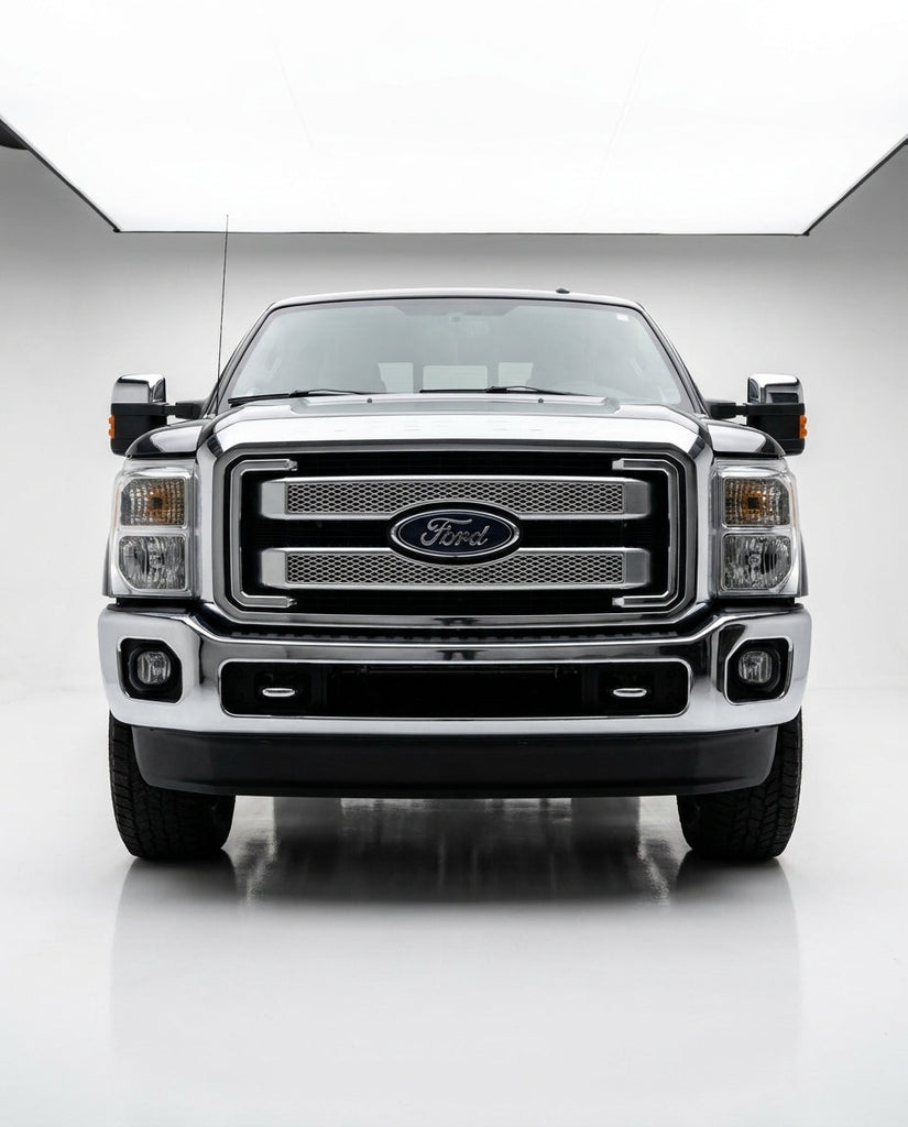 Fits 11-16 Ford F250 350 450 Platinum Moulding Front Mesh Grill