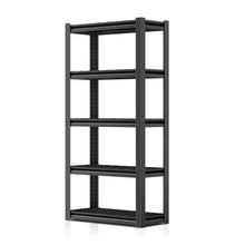 Load image into Gallery viewer, 35.4" W x 15.7" D x 72" H Steel Garage Shelves Powdercoated Black