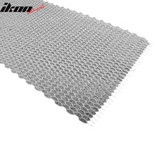 Load image into Gallery viewer, Universal Cellular Hexagon Silver Mesh Grill Bumper Grill Kit Aluminum