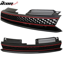 Load image into Gallery viewer, 2010-2014 Volkswagen Golf 6 GTI Style Black Red Front Mesh Grille ABS