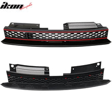 Load image into Gallery viewer, 2010-2014 Volkswagen Golf 6 GTI Style Black Red Front Mesh Grille ABS