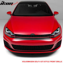 Load image into Gallery viewer, 2015-2016 VW Golf MK7 GTI Style Black W/ Red Trim Front Grille ABS