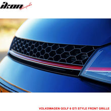 Load image into Gallery viewer, 2015-2016 VW Golf MK7 GTI Style Black W/ Red Trim Front Grille ABS