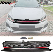 Load image into Gallery viewer, 2017-2019 Volkswagen Golf MK7 7.5 Mesh Hood Upper Grille w/ Red Trim