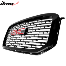 Load image into Gallery viewer, 2015-2019 GMC Yukon Denali Front Upper Grille Black + Red GMC Emblem