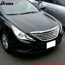 Load image into Gallery viewer, 2011-2014 Hyundai Sonata Front Upper Mesh Grille Chrome Horizon ABS